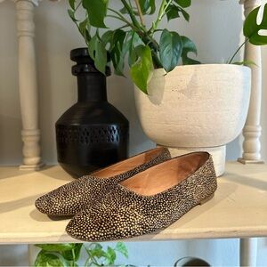 Madewell The Cory Flat in Spotted Calf Hair (8)